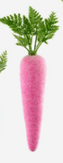 Flocked Colored Carrot, 6 Asst - A. Dodson's