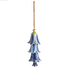 Blue Ceramic Flower Garden Bell