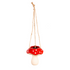 Red Mushroom Ceramic Hanging Planter - A. Dodson's