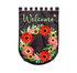 Welcome Wreath Applique Garden Flag - A. Dodson's