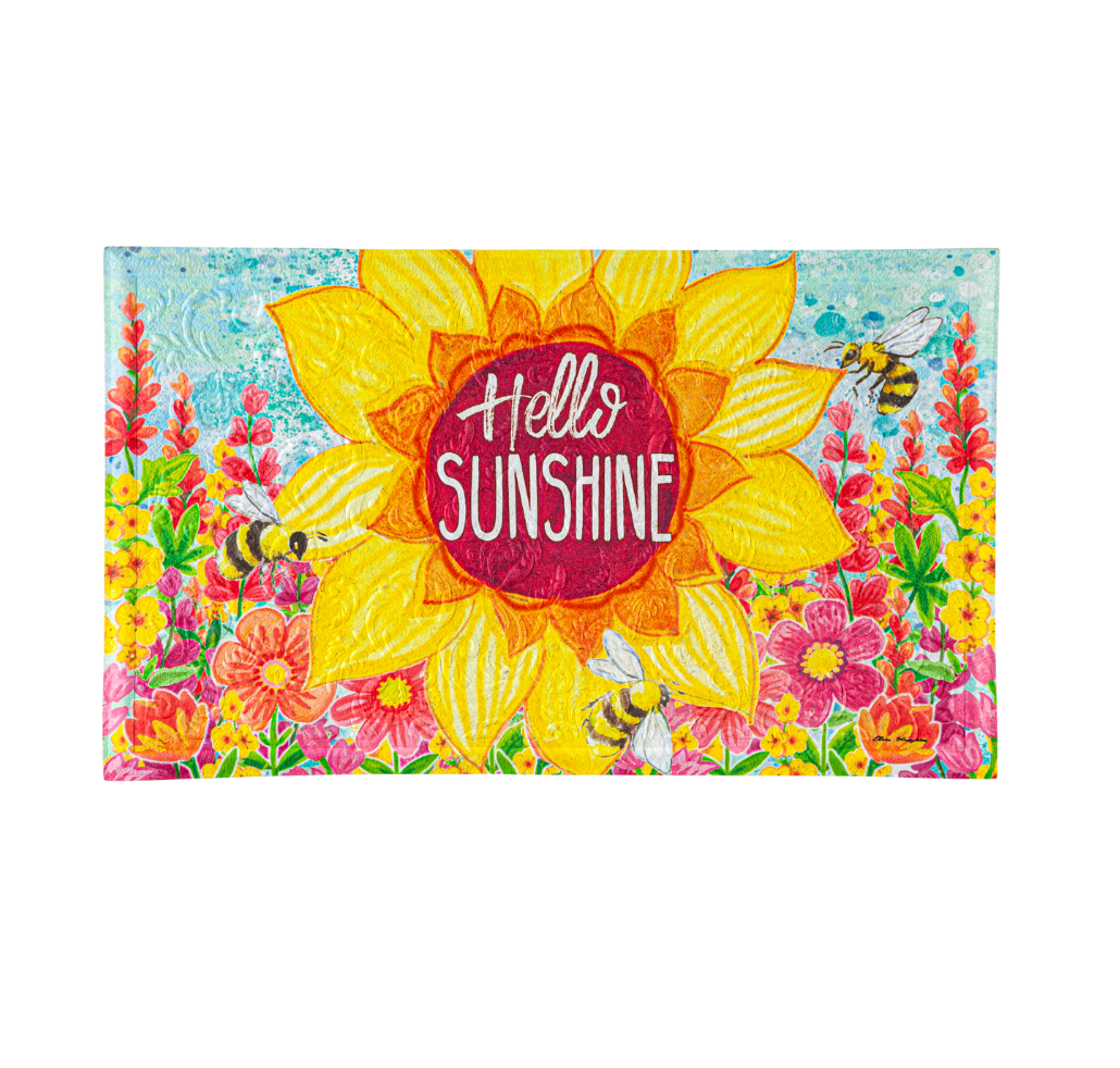 Hello Sunshine Embossed Floor Mat - A. Dodson's