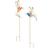 37"H Fluttering Hummingbird Metal Garden Stake - 2 Styles
