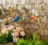 37"H Fluttering Hummingbird Metal Garden Stake - 2 Styles