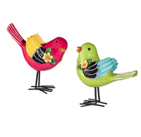 4.5" Resin Bird with Metal Feet Table Décor - 2 Colors