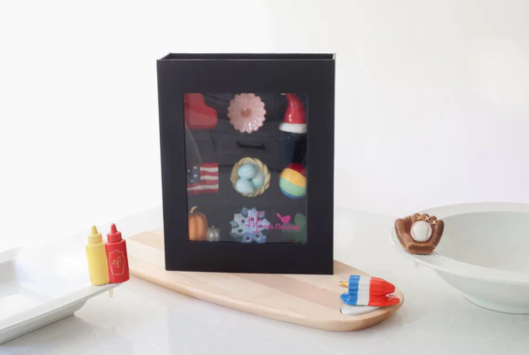 NORA FLEMING LINEN KEEPSAKE BOX MINI CASE M4 - A. Dodson's