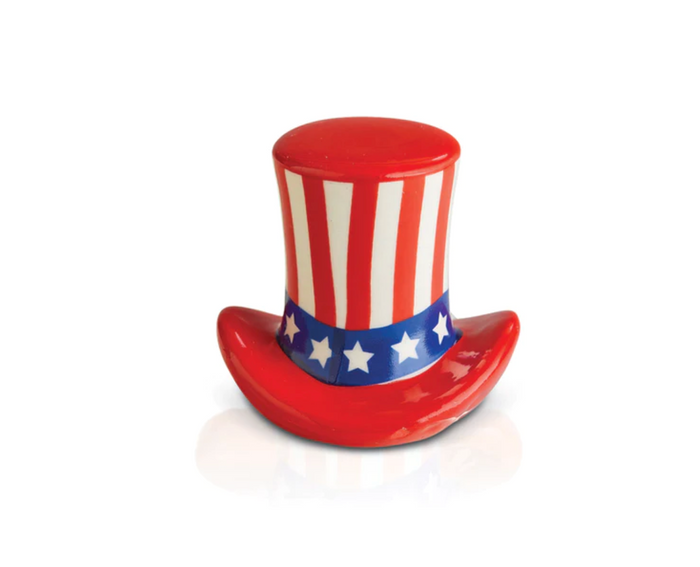 NORA FLEMING HOME OF THE FREE UNCLE SAM HAT MINI A53