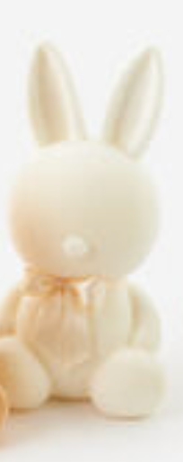 Flocked Sitting Bunny, Large, PVC, 20" - 8 colors