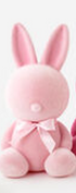 Flocked Sitting Bunny, Large, PVC, 20" - 8 colors