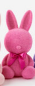 Flocked Sitting Bunny, Large, PVC, 20" - 8 colors