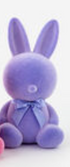 Flocked Sitting Bunny, Large, PVC, 20" - 8 colors