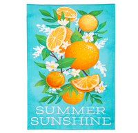 Summer Sunshine Linen Garden Flag
