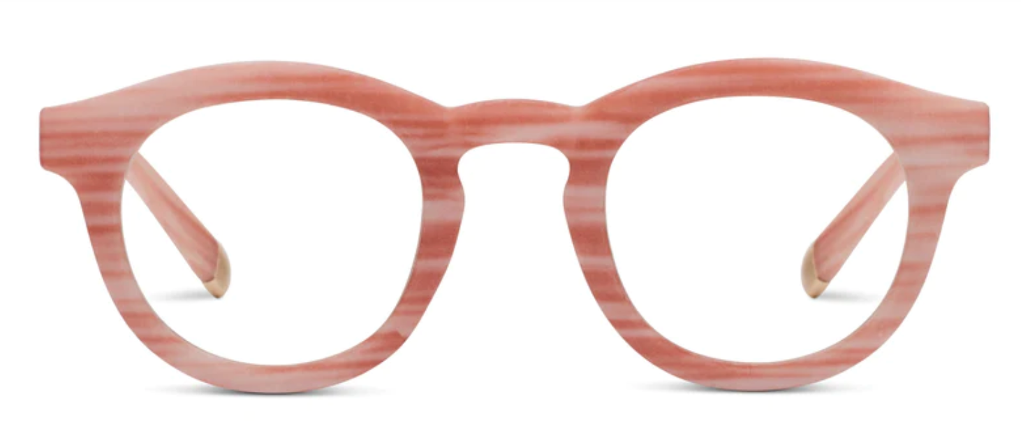 PEEPERS STARDUST BLUE LIGHT READERS - PINK HORN - A. Dodson's