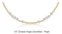 15" Choker Hope Unwritten - 3mm Pearl by enewton