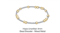 hope unwritten 4mm bead bracelet - mixed metal by enewton