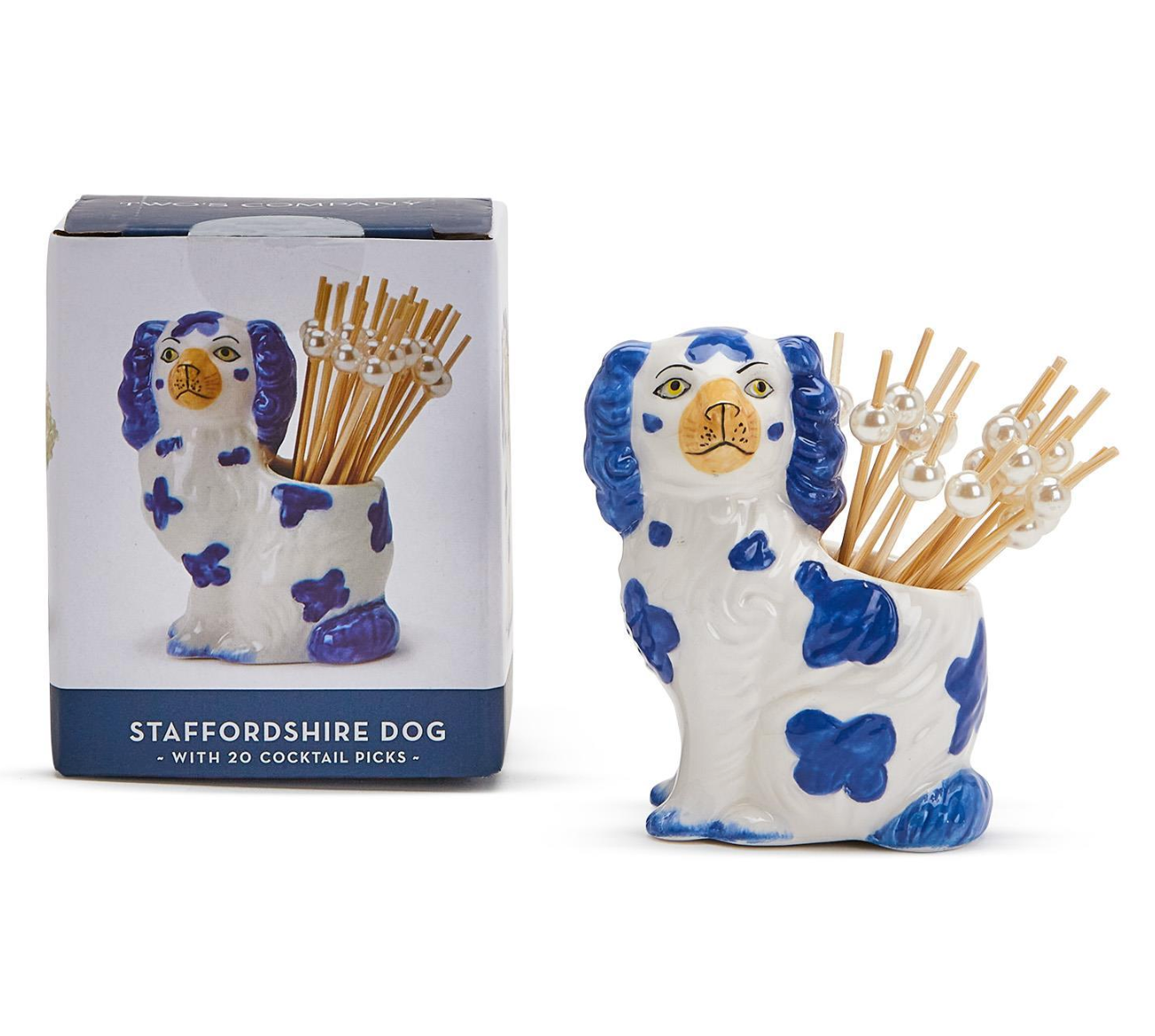 Staffordshire Dog with 20 Picks - A. Dodson's