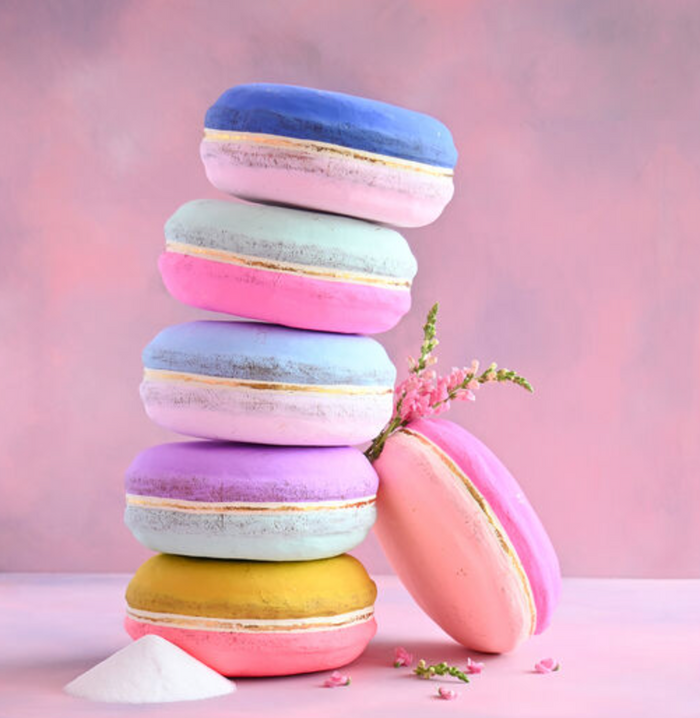 Large Macaron Display, 6 Asst, Papermache, 16"