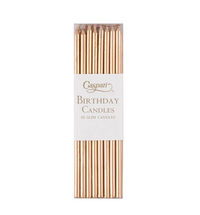 Slim Birthday Candles in Gold