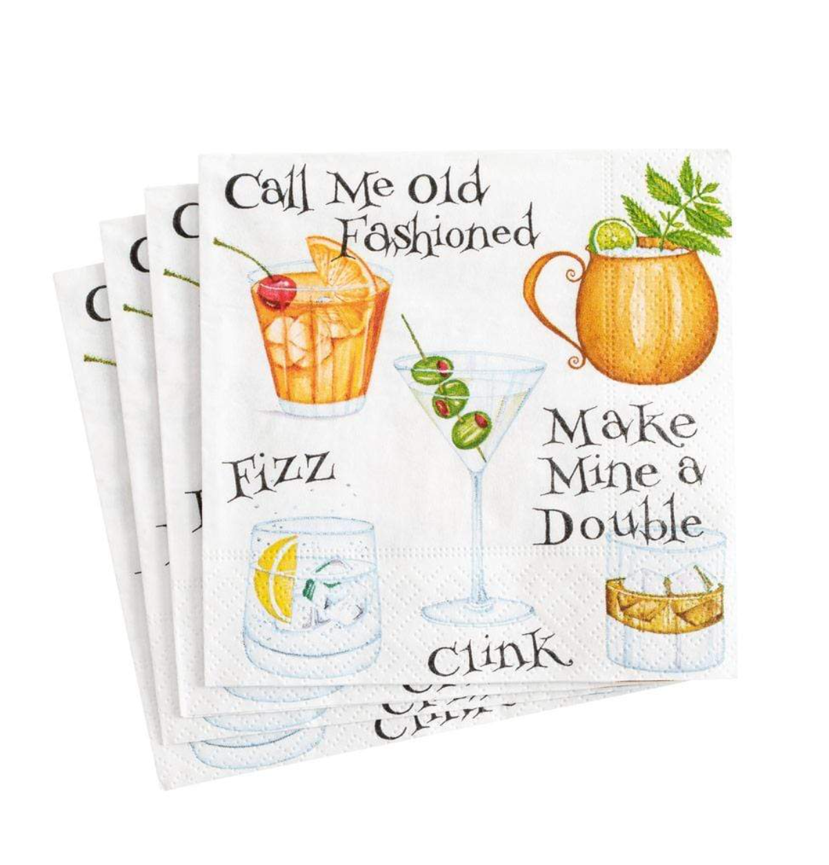 Cocktail Hour Paper Cocktail Napkins - A. Dodson's
