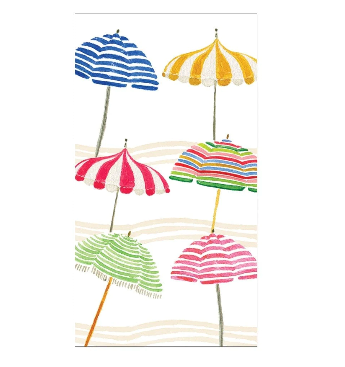 Beach Umbrellas Paper Guest Towel Napkins - A. Dodson's