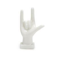 I love You Hand Gesture on Rectangle Base