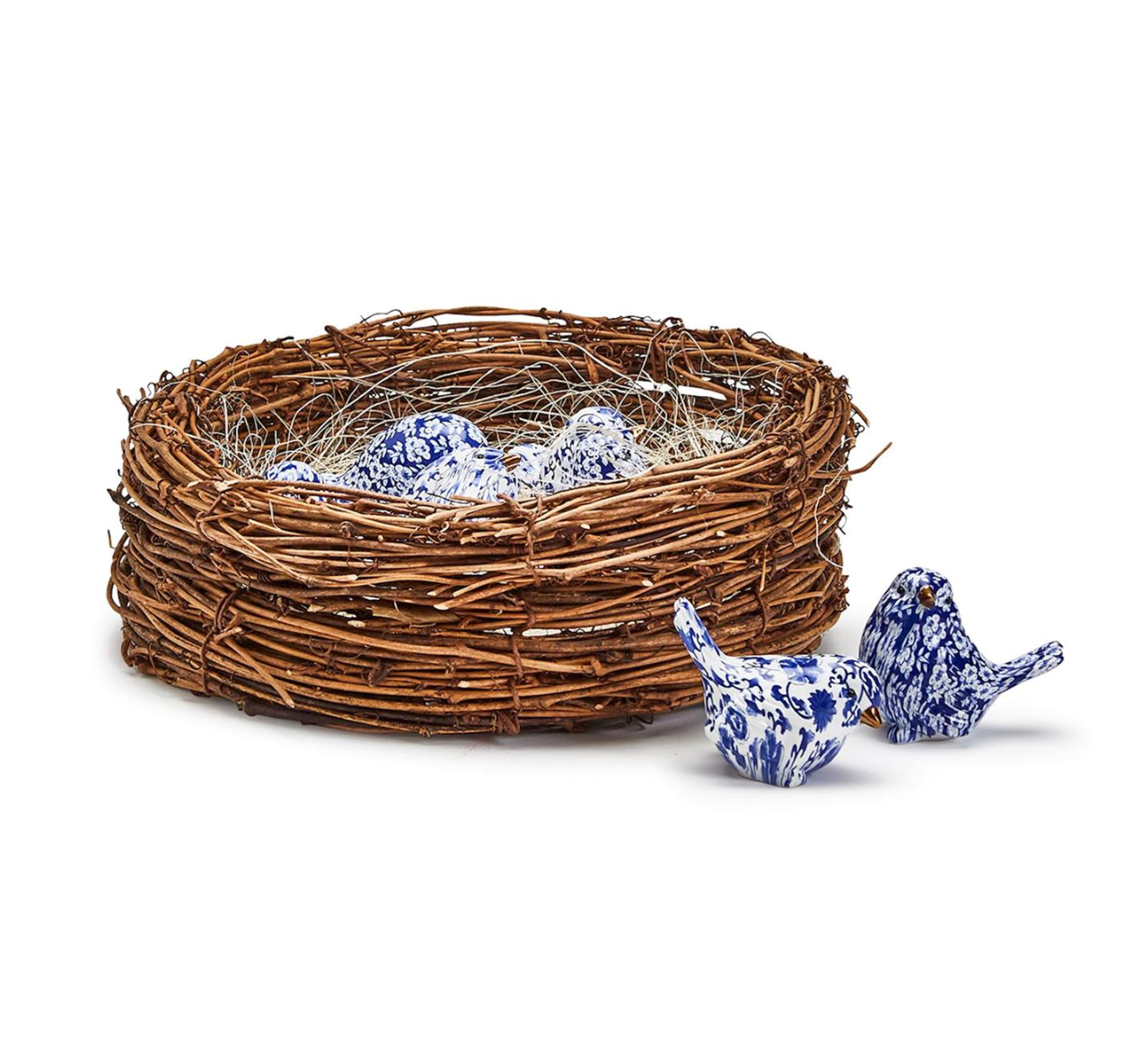 CHINOISERIE BLUE ROBIN DECORATIVE BIRD - A. Dodson's