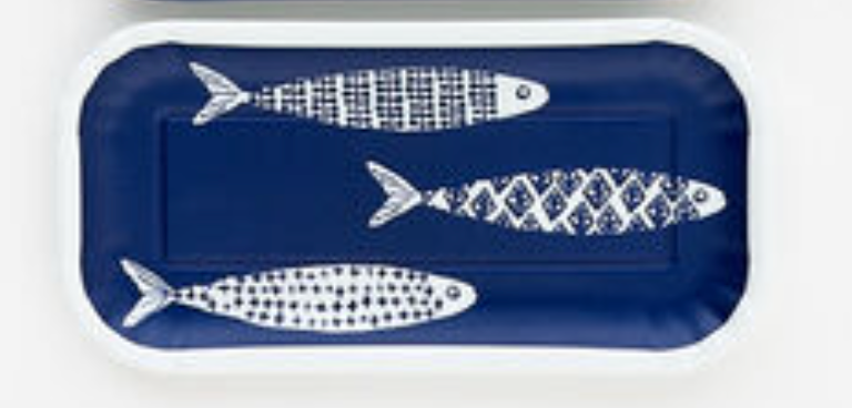 Fish Tray, 4 Asst, Melamine, 4" x 8"