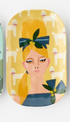 Women Trinket Trays, 'Handmade", 4 Asst, Melamine