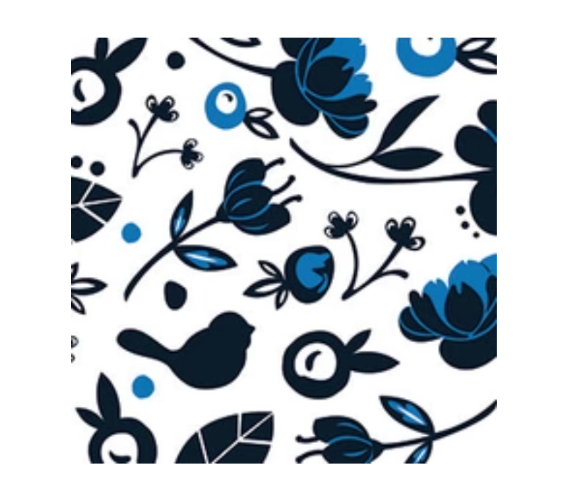Nora Fleming Blue Jay Cocktail Napkins - A. Dodson's