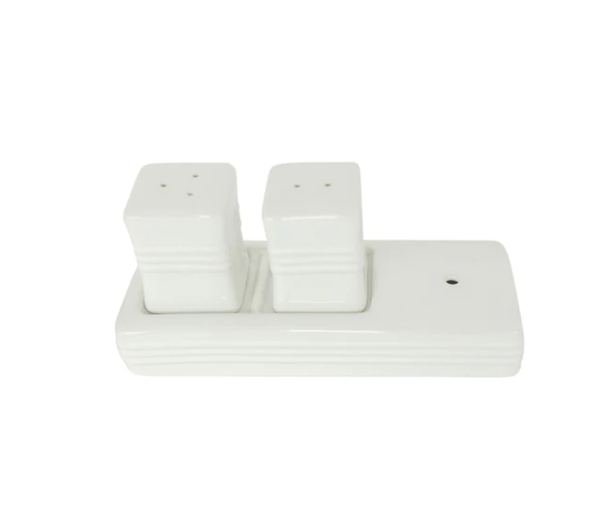 NORA FLEMING PINSTRIPES SALT AND PEPPER SHAKER SET S9