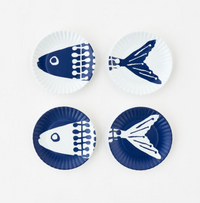 Heads or Tails Fish "Paper" Coaster, Melamine, 4.5"