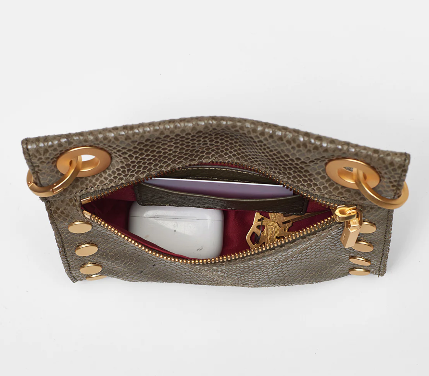 Hammitt Tony SML Crossbody in Bistro Green Snake - A. Dodson's