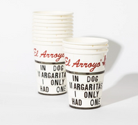 El Arroyo 12 oz Party Cups (Pack of 12) - Dog Margaritas