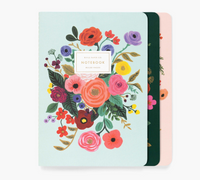 Garden Party Stitched Notebook Set - 3 Pack by Rifle Paper Co