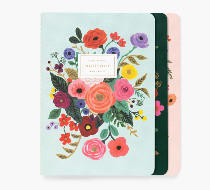 Garden Party Stitched Notebook Set - 3 Pack by Rifle Paper Co