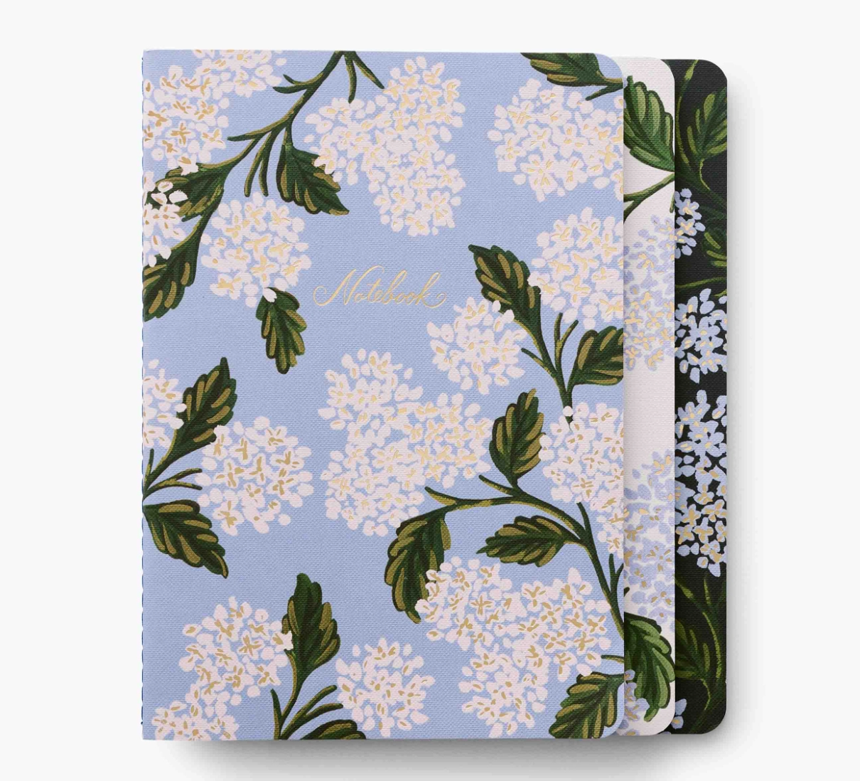 Hydrangea Stitched Notebook Set - 3 Pack by Rifle Paper Co - A. Dodson's