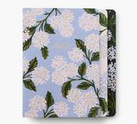 Hydrangea Stitched Notebook Set - 3 Pack by Rifle Paper Co