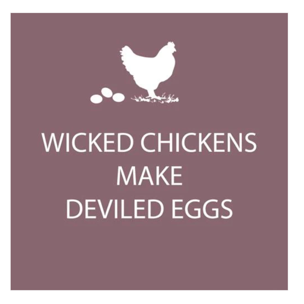 Wicked Chickens Beverage Napkin - A. Dodson's