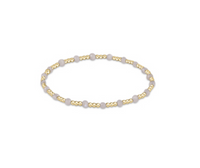 Gemstone Gold Sincerity Pattern 3mm Bead Bracelet - Moonstone by enewton