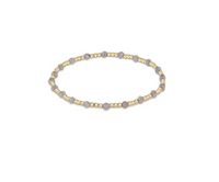Gemstone Gold Sincerity Pattern 3mm Bead Bracelet - Labradorite by enewton