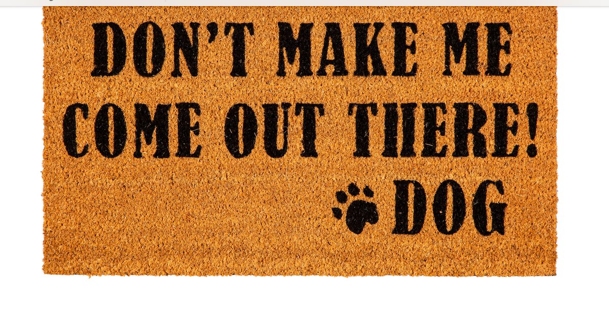 Pet Sentiment Coir Mat - Dog - A. Dodson's