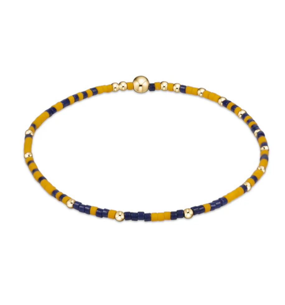 gameday hope unwritten bracelet - bright orange/matte navy by enewton