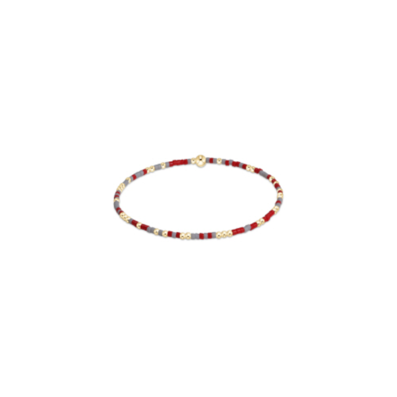 gameday hope unwritten bracelet - grey-bright red - A. Dodson's