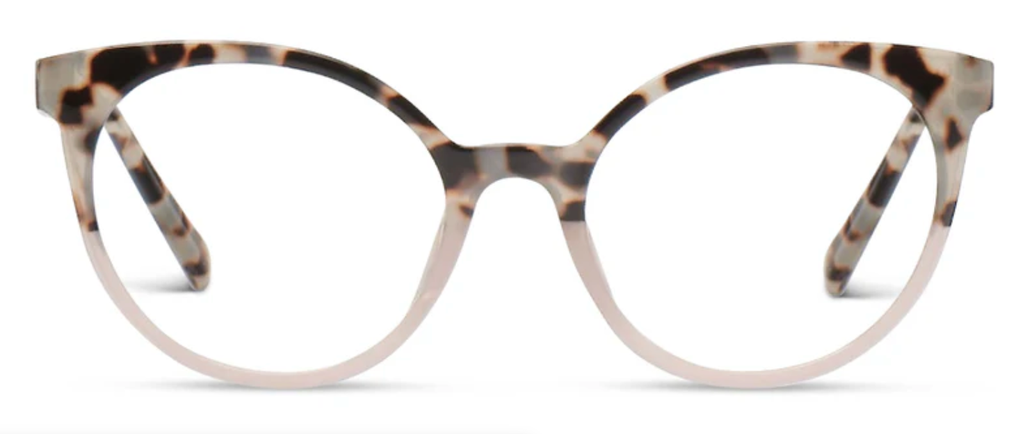PEEPERS MONARCH BLUE LIGHT READERS - PINK/GRAY TORTOISE