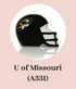 NORA FLEMING UNIVERSITY OF MISSOURI HELMET MINI - A331