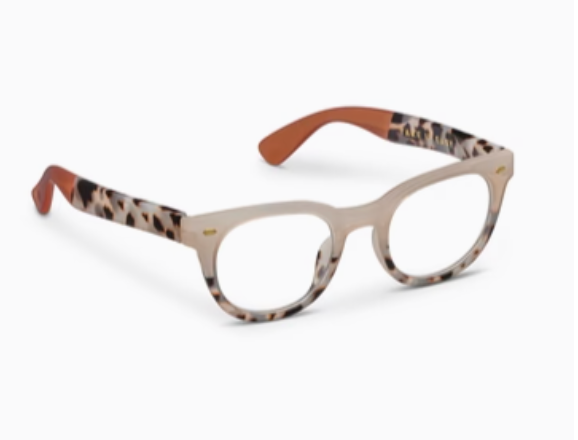 PEEPERS TAKE IT EASY BLUE LIGHT READERS - TAN/GRAY TORTOISE