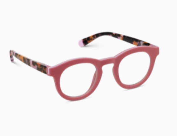 PEEPERS SAFFRON BLUE LIGHT READERS - STRAWBERRY/PINK BOTANICO