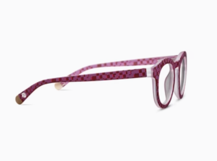 PEEPERS FRAME OF MIND BLUE LIGHT READERS - PINK PIXEL CHECK
