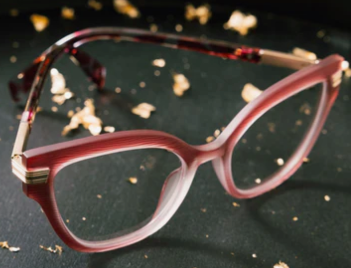 PEEPERS MARQUEE BLUE LIGHT READERS - RED/SPICE QUARTZ