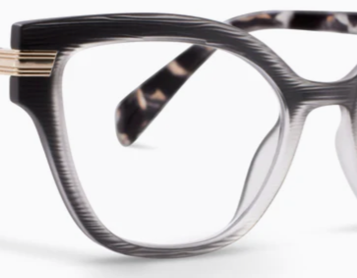 PEEPERS MARQUEE BLUE LIGHT READERS - BLACK/SAND QUARTZ