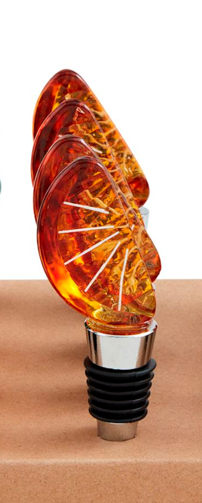 Figural Glass Bottle Stoppers - 4 Styles BY MUD PIE